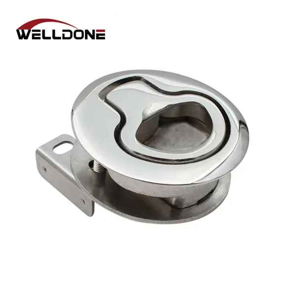 stainless steel round flush pull slam latch02