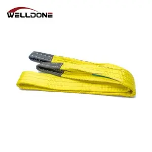 EN1492-1 WLL 3000KG 3T Polyester Flat Webbing Sling Safety Factor 7:1