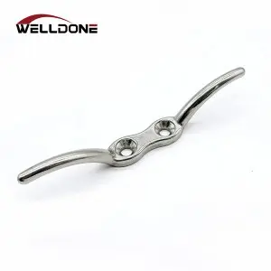 Marine 316 Stainless Steel Rope Mooring Cleat For Yacht