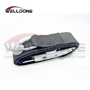 50MM Curtainside Internal Cargo Load Over Center Buckle Strap with Combi Flat Hook and Roller