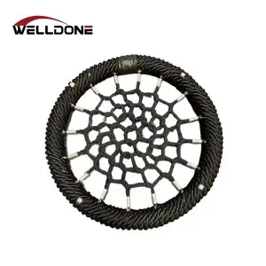 Commercial Heavy Duty Playground Steel Wire Core Armed Rope Bird Nest Swing