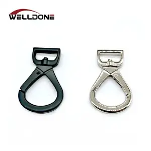 Colorful Customized Shape Zinc Alloy Swivel Snap Hook Carabiner for Bag Lobster Clasp Pet Dog Hook