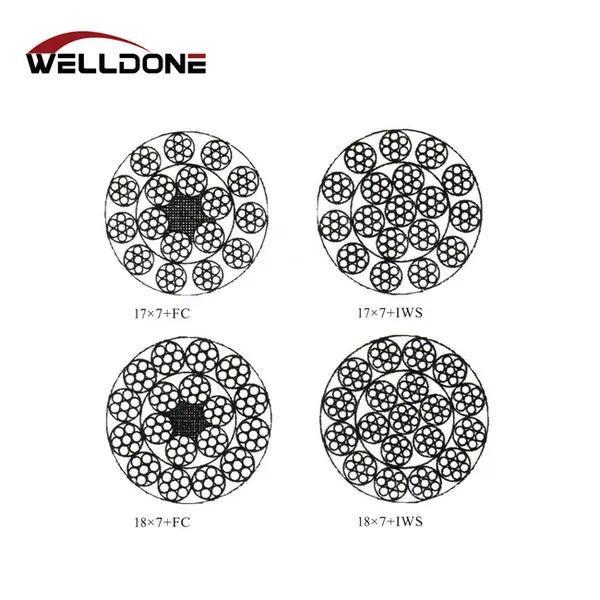 18×7 wire rope