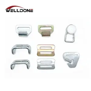 50MM Galvanized / Stainless Steel Close Rave Hook for Curtainside Overcenter Buckle Strap
