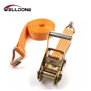 1.5″ 35MM 2T/3T Aluminum handle Ratchet Tie Down Strap with double J hook