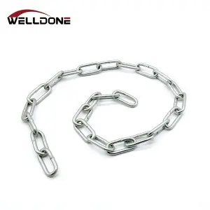 Welded Galvanized / Stainless steel DIN763 long link chain