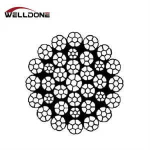 35W*K7 Compacted Non-rotation Steel Wire Rope
