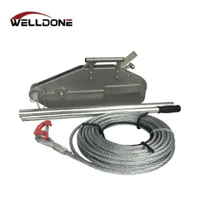 Aluminum Body Manual Wire Rope Pulling Hoist Cable Puller Tirfor