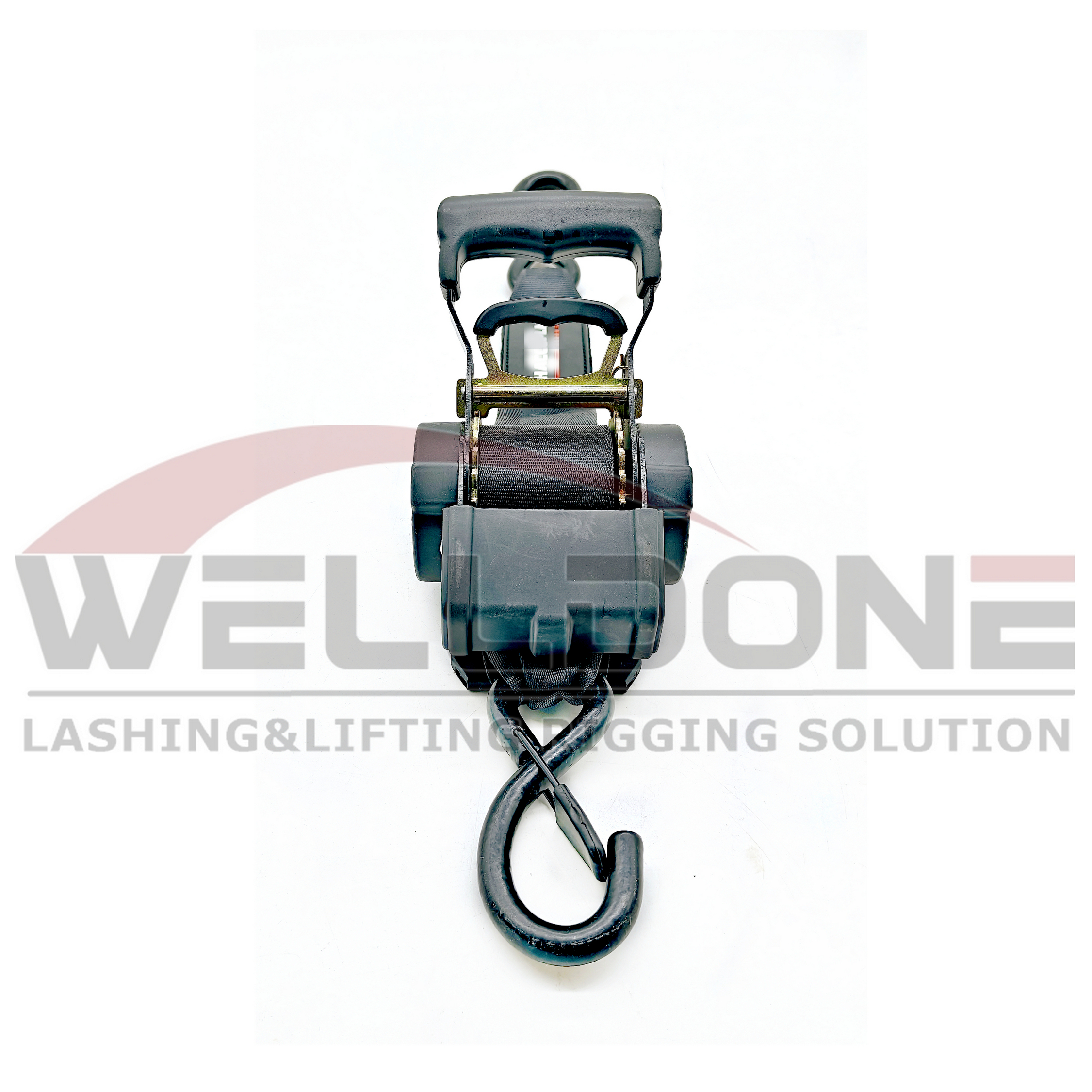 S hook retractable ratchet strap