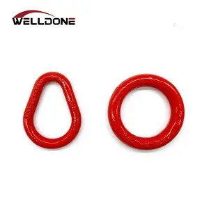 G80 Forged Round O ring / Pear Shaped Ring Master Link for Lifting