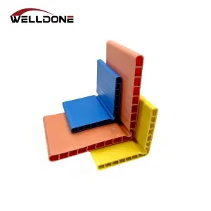 Robust Double-Deck Hollow Construction Plastic Corner Edge Protector for Lashing Strap