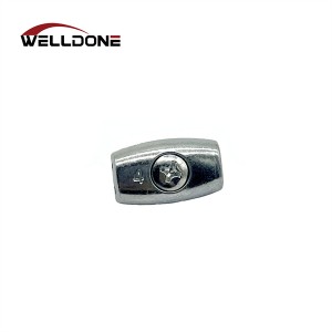 2-8mm Zinc Alloy Egg Shape Oval Cable Wire Rope Clips Clamp