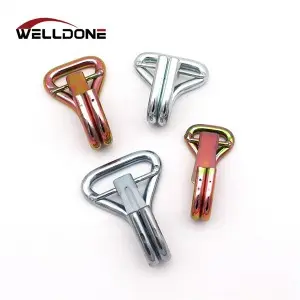 1-4 inch 0.8-10T Galvanized Double J Hook for Lashing Strap