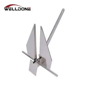 Yacht Boat Marine Stainless Steel Folding Grapnel Anchor / Plough / Delta / Bruce / Danforth Anchor