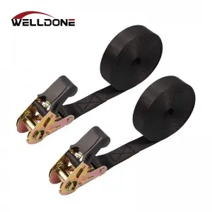 1″ WLL 500lbs Black endless ratchet tie down strap