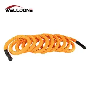 38MM 50MM Fitness GYM Strength Power Training Polyester Battle Rope with Protective Sleeve