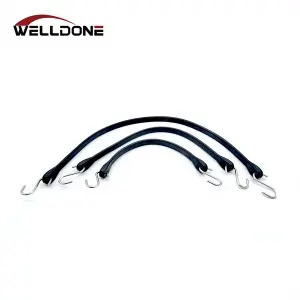 Heavy duty elastic EPDM rubber tarp strap with s hook