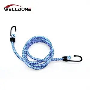 Round Elastic Stretch Luggage Rope Latex Bungee Cord with Hook