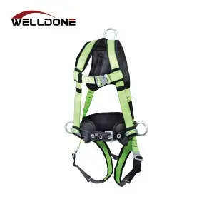 Fall Protection Full Body Safety Harness with Lanyard EN361