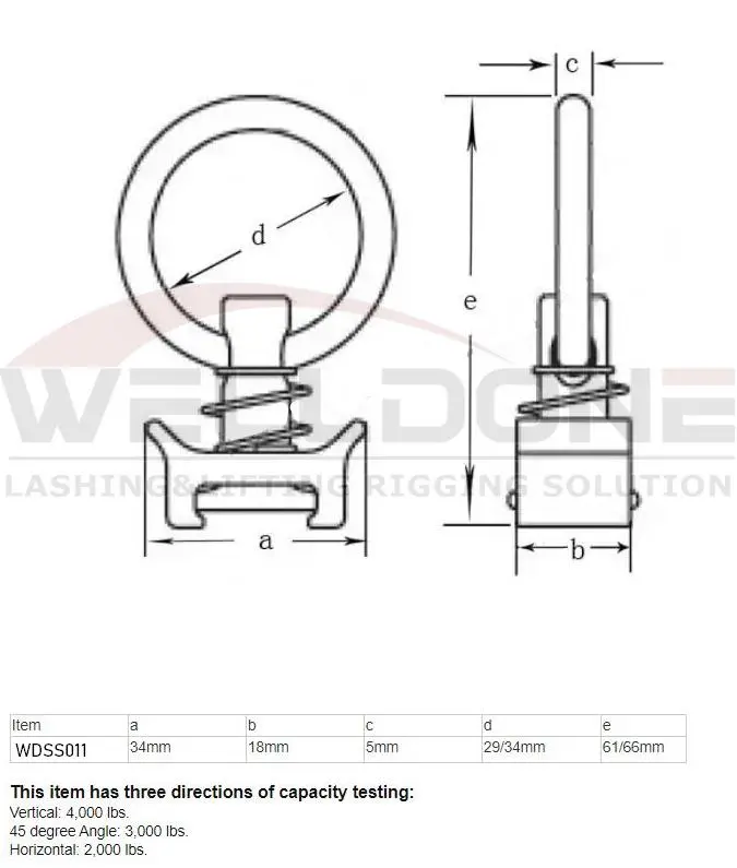 aluminum single stud fitting specification 2