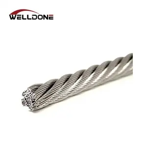 304 / 316 Stainless Steel Wire Rope 1*7/1*19/7*7/7*19 Aircraft Cable