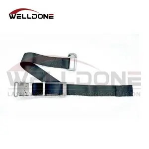 45MM Stainless Steel Curtainside Trailer External Curtain Strap Over Center Buckle Strap with Rave Hook