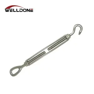 304 / 316 Stainless steel US type open body eye hook jaw Turnbuckle