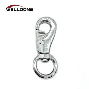 Stainless Steel Fixed Swivel Snap Spring Dog Hook