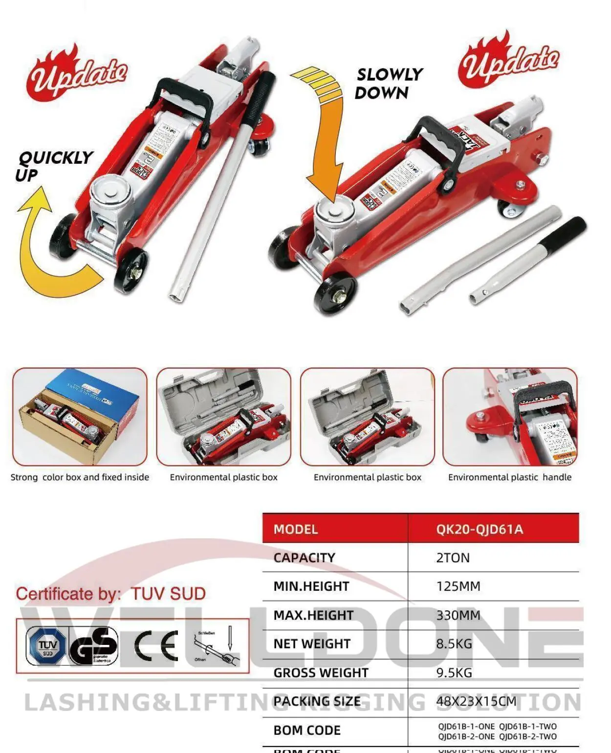 floor jack specification
