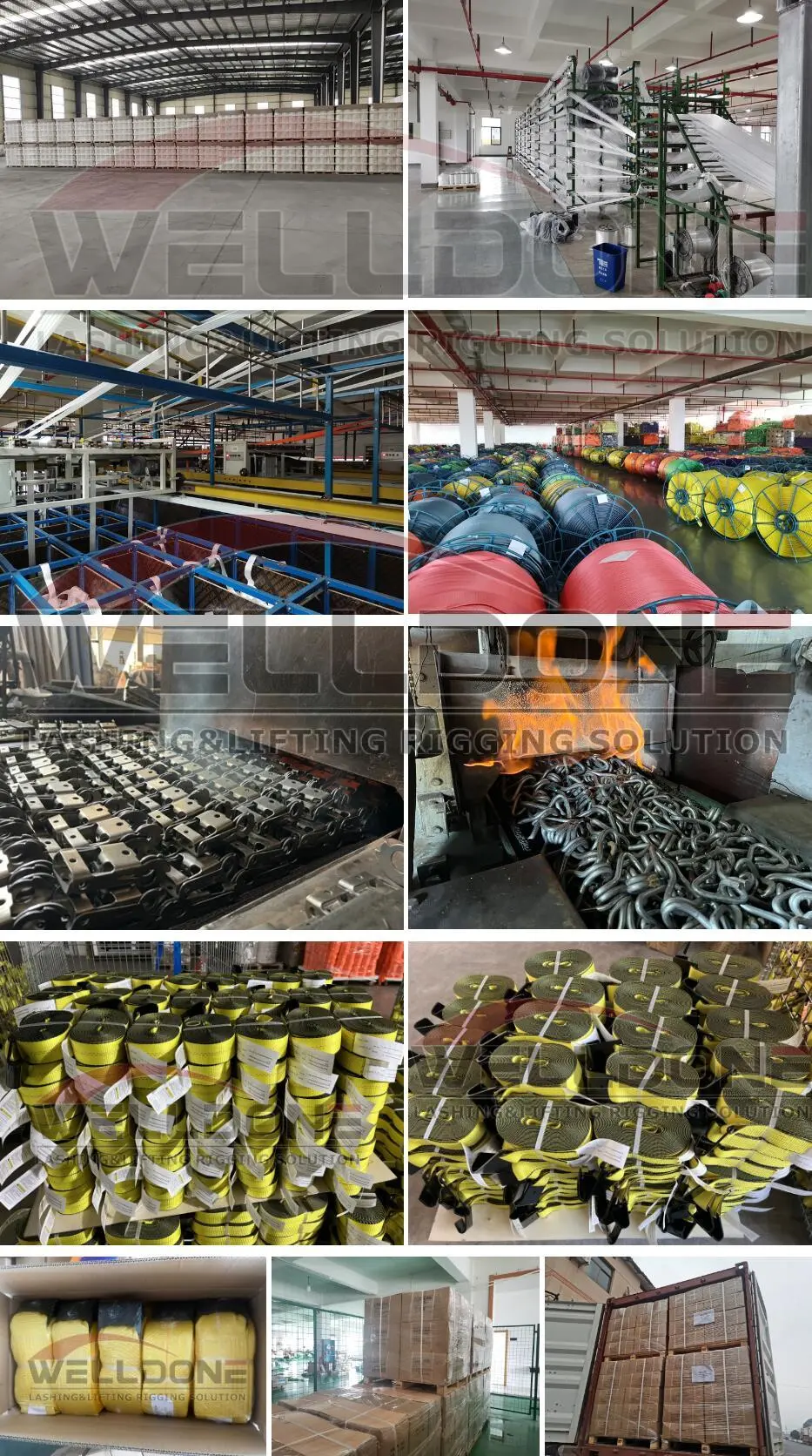Processing of winch strap